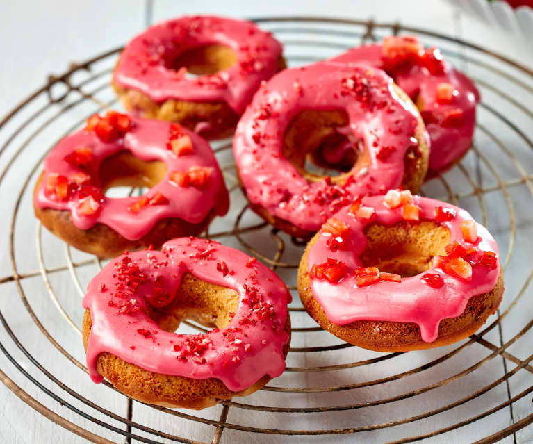 Erdbeer-Donuts