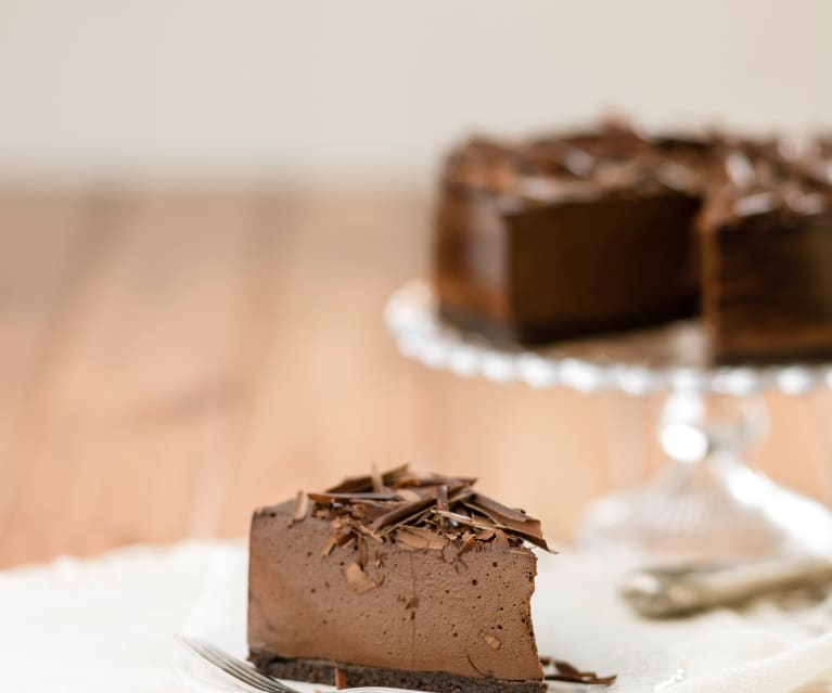 Cheesecake de chocolate e café