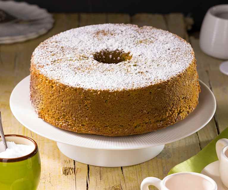 Chiffon cake al té verde matcha