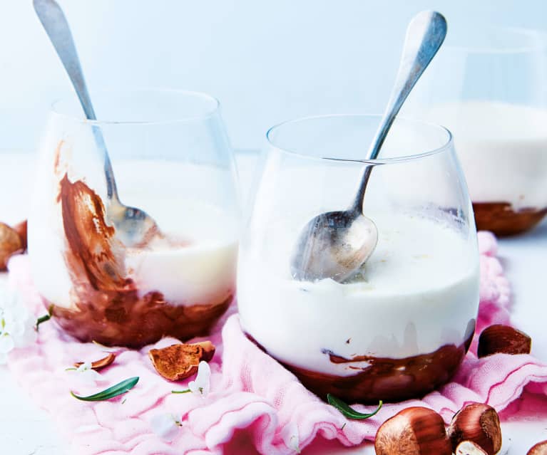Pannacotta à la pâte à tartiner Pannacotta à la pâte à tartiner