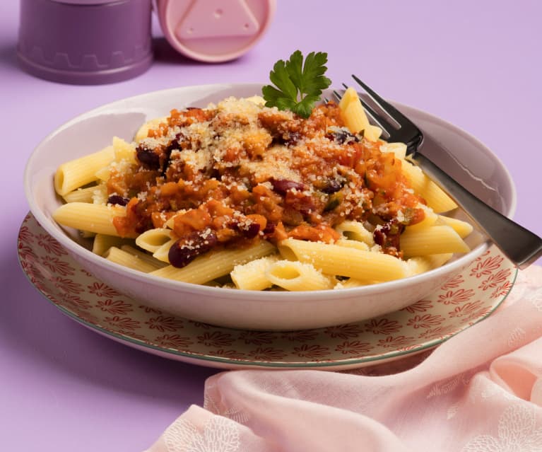 Vegetarische Bohnen-Bolognese