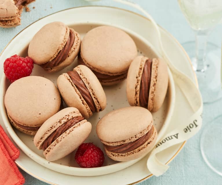 Macarons chocolat-framboise Macarons chocolat-framboise