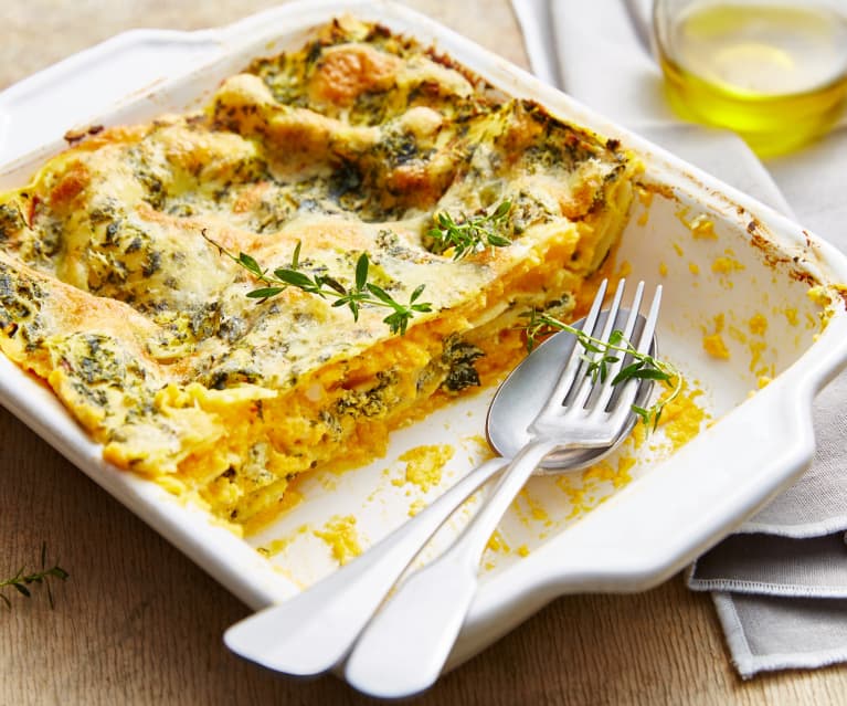 Lasagne végétariennes à la courge et aux blettes