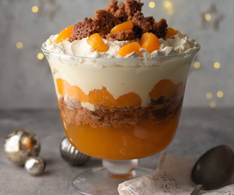 Mandarin and White Chocolate Trifle