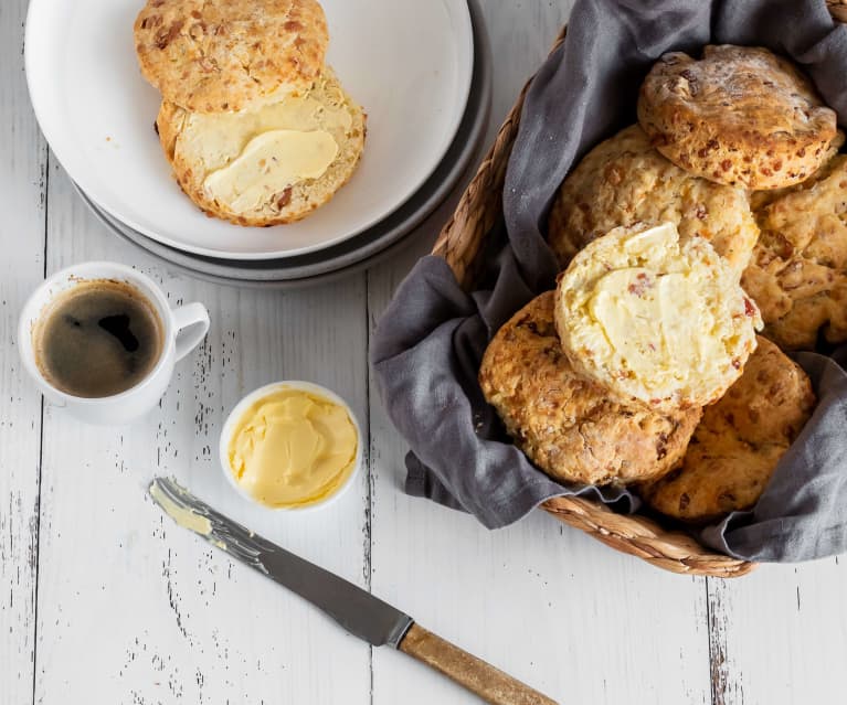 Cheese and bacon scones