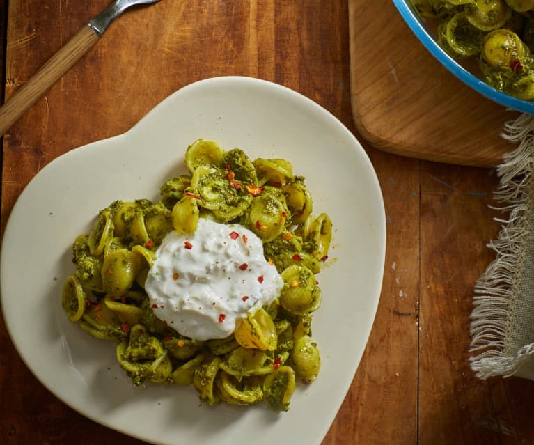 Orecchiette in crema di cime di rapa (Bimby Friend)