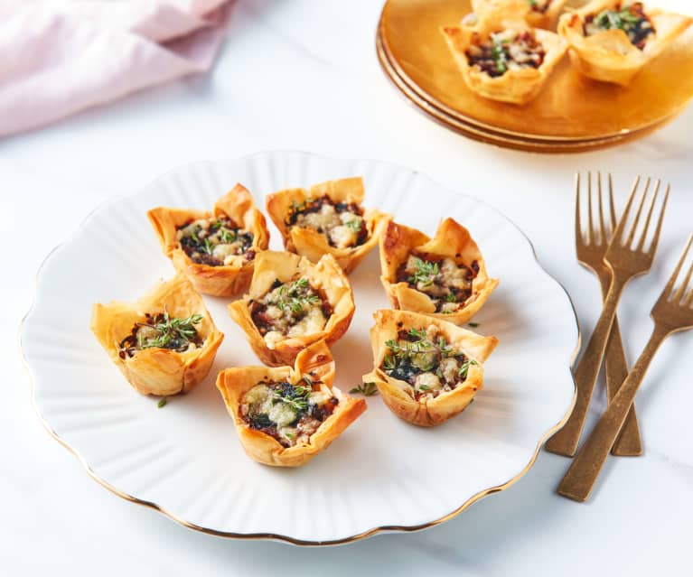 Mushroom Spinach Phyllo Cups - Cookidoo® – the official Thermomix