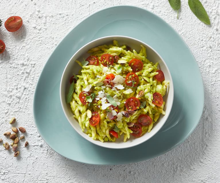 Trofie fredde con pesto di avocado