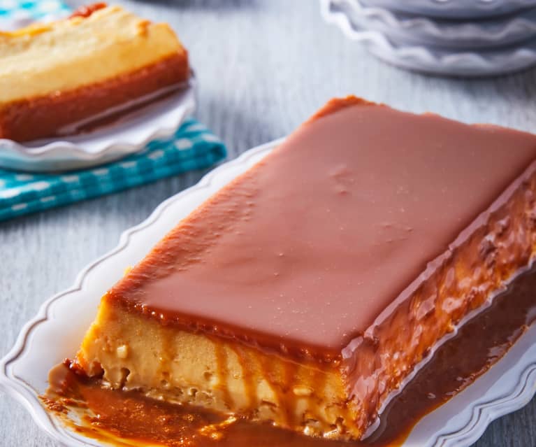 Flan de pueblo español