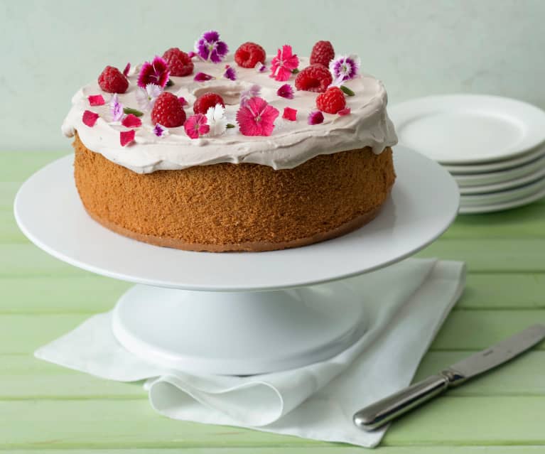 Raspberry chiffon cake - Cookidoo® – the official Thermomix