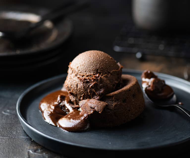 Chocolate Lava Cake with Mocha Ice Cream