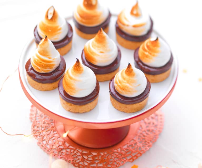 Petites bouchées au chocolat et meringue