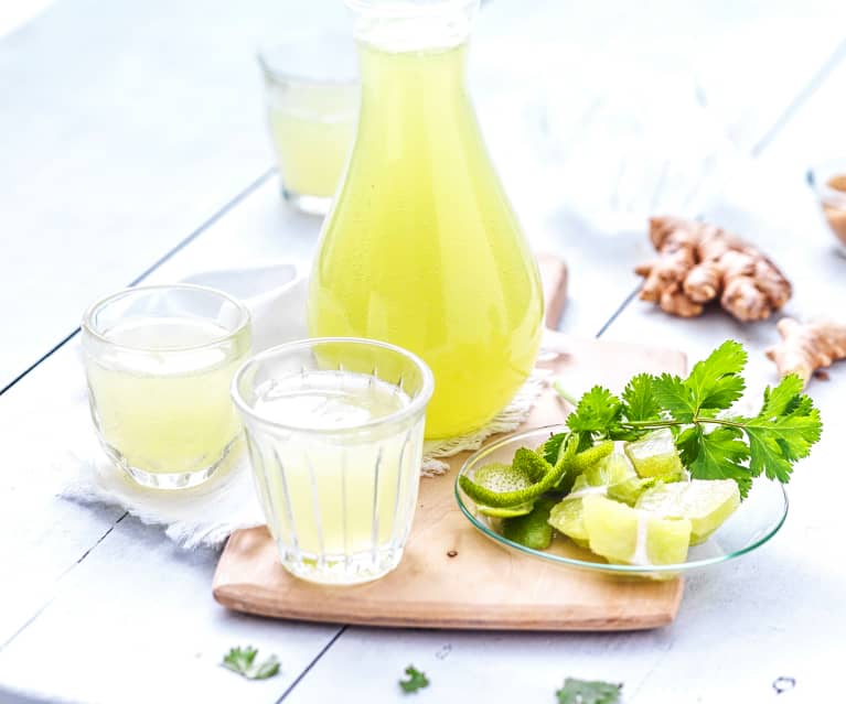 Limonade citron vert, gingembre et coriandre - Cookidoo® – la