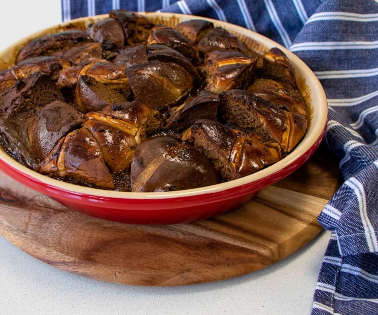 Mocha eggnog easter bake