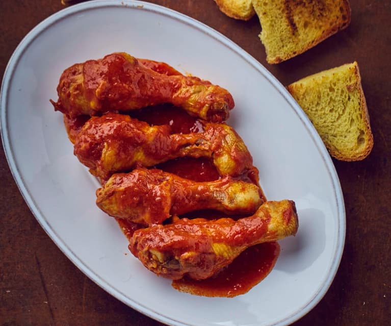 Cosce di pollo in salsa al pomodoro a Cottura Lenta