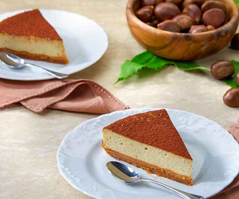 Cheesecake alle castagne