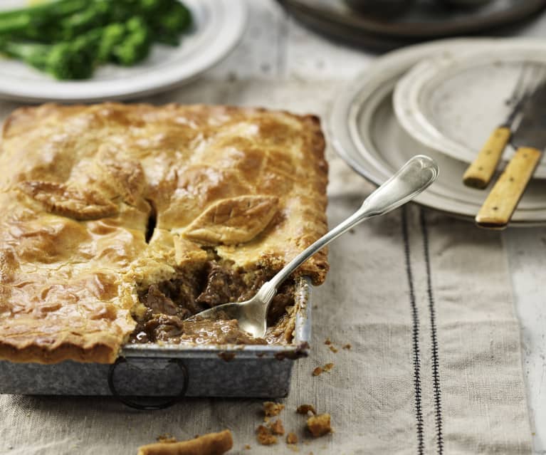 Tarte de carne com cerveja