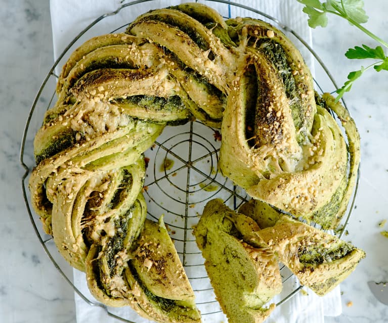 Couronne aux herbes et à l’ail