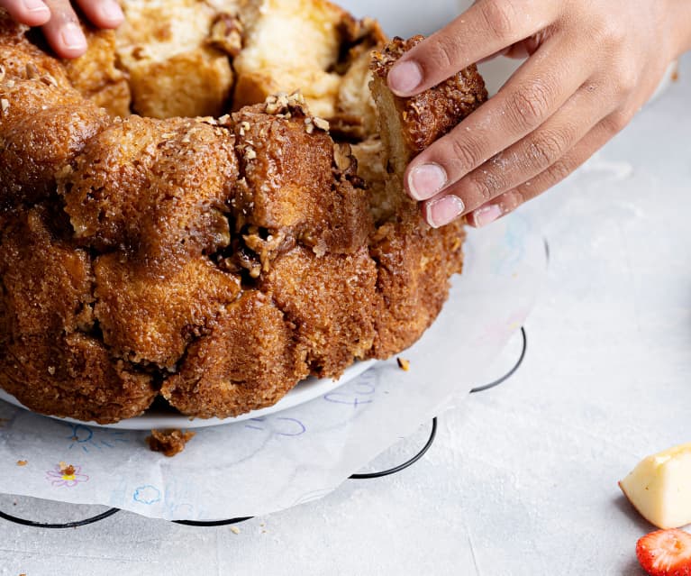 Pane dolce al burro, cannella e noci pecan