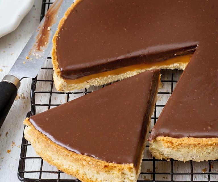 Tarte au chocolat et confiture de lait