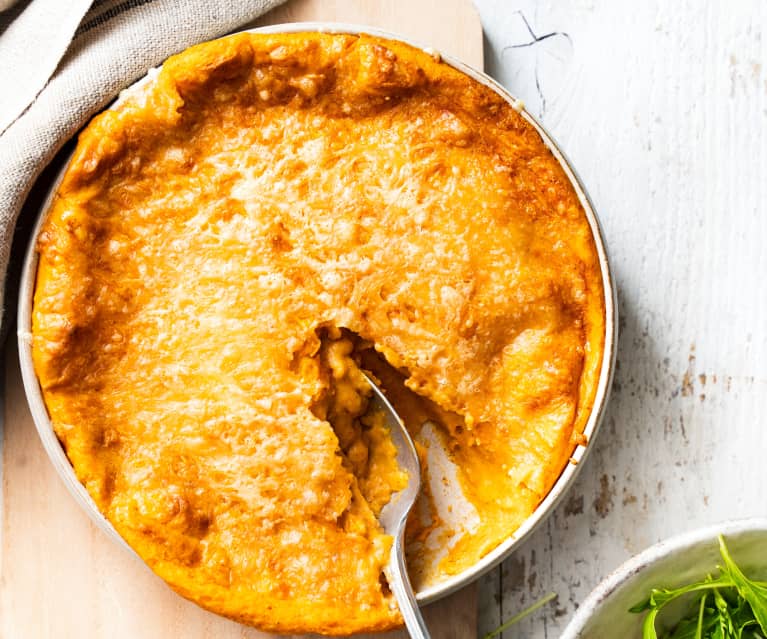 Gratin de butternut et polenta au comté