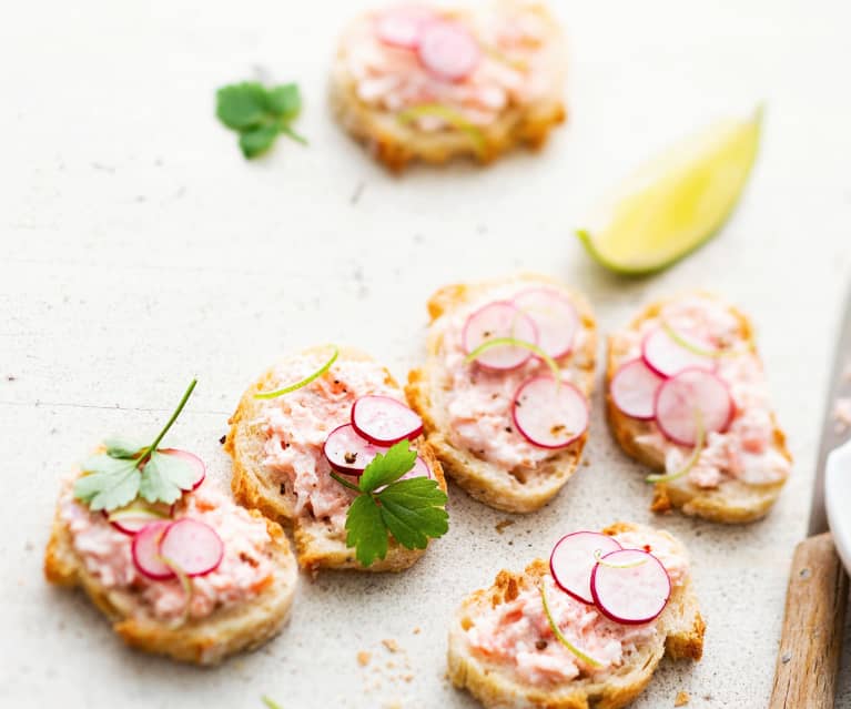 Tartinade aux deux saumons et citron vert