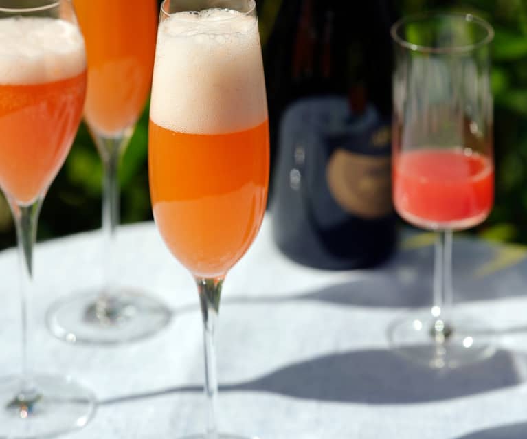 Rhubarb Infused Aperol Spritz