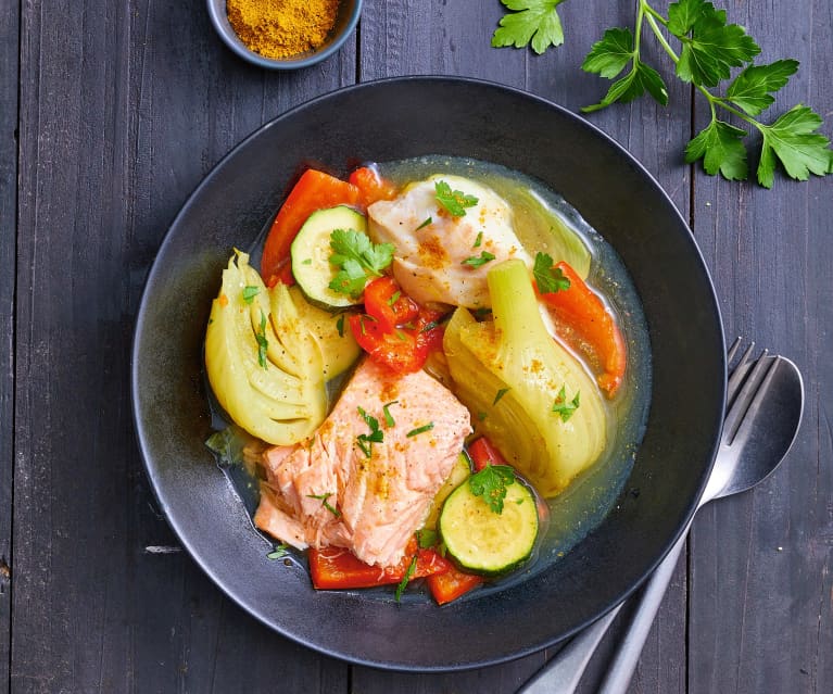 Tajine de poissons au curry