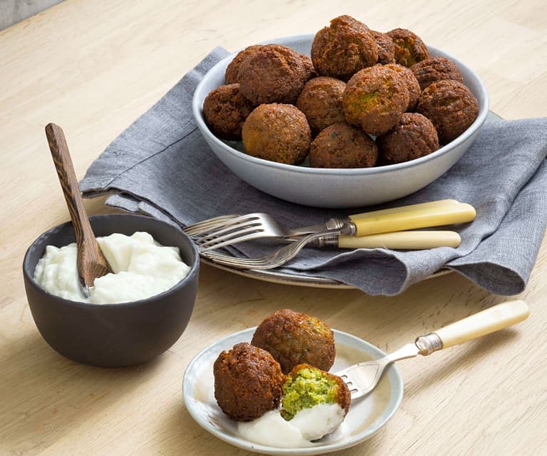 Broccoli stem falafel