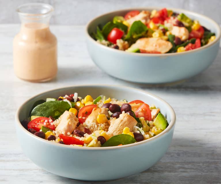 Salade tex-mex au quinoa et au poulet
