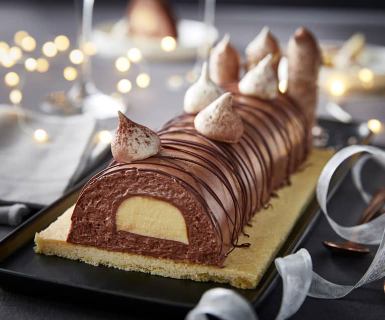 Bûche de noël au chocolat - Les Chats Gourmets - Recettes de cuisine