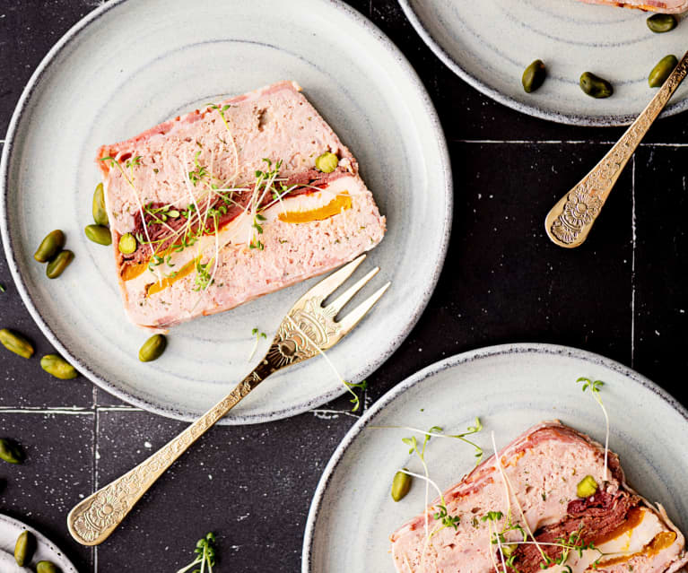 Terrine de canard et poulet aux griottes