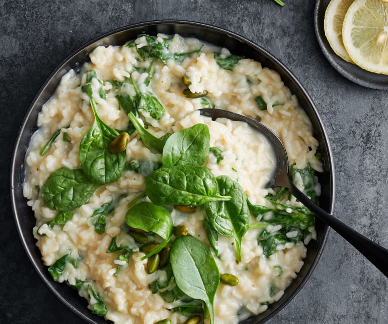 Spinat-Zitronen-Risotto