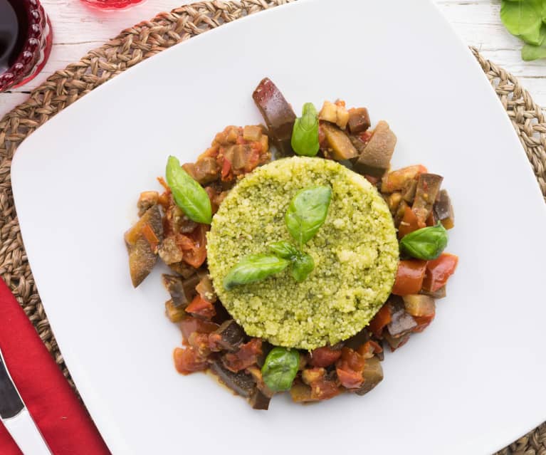 Cous Cous Al Pesto E Melanzane Cookidoo La Nostra Piattaforma Ufficiale Di Ricette Per Bimby