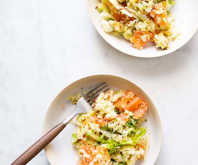 Salade détox au fenouil, avocat et pamplemousse