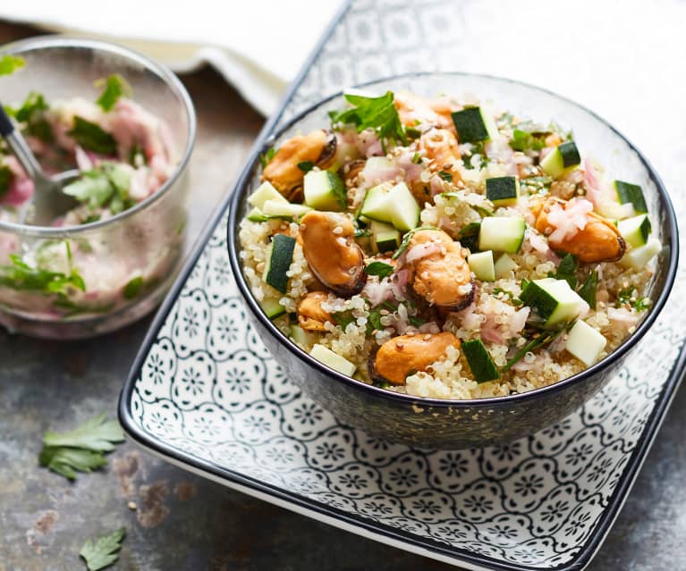 Salade de quinoa aux moules