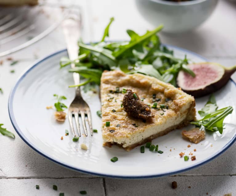 Quiche ai formaggi con composta di fichi (senza zuccheri aggiunti)