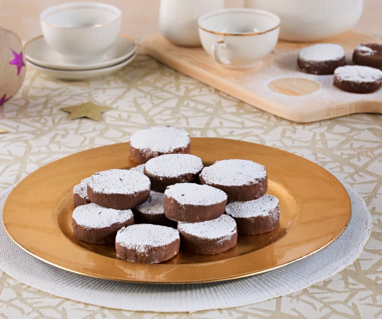 Polvorones de chocolate