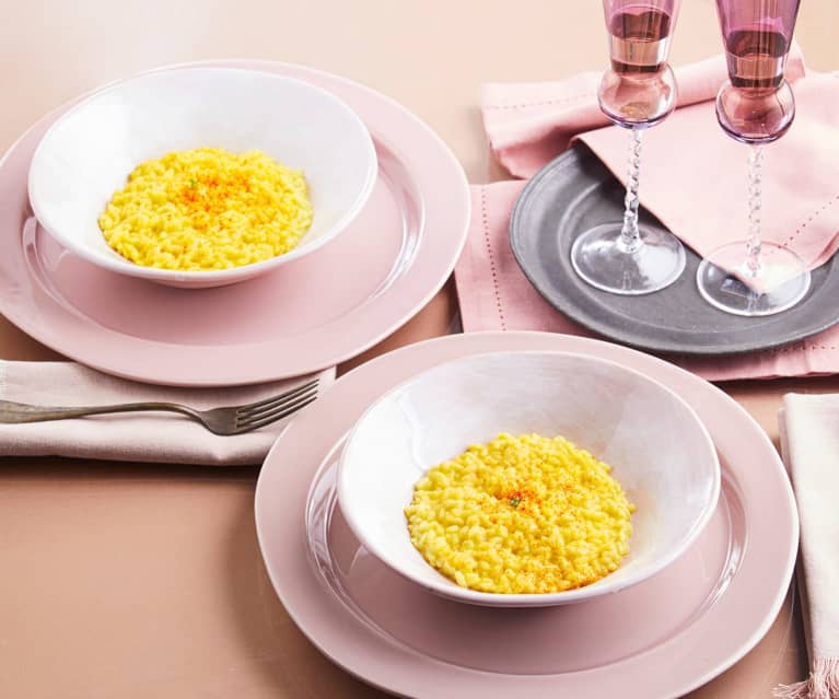 Risotto alla milanese (per 2 persone)