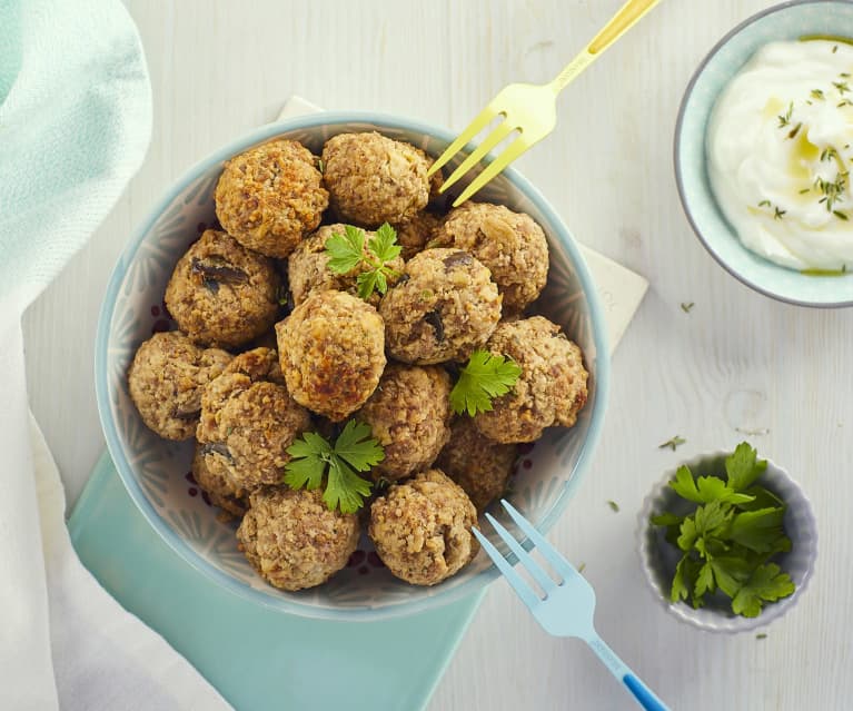 Polpette di carne e melanzane