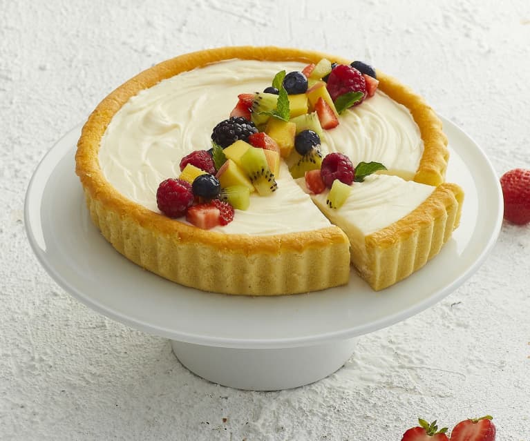 Crostata morbida allo yogurt e frutta