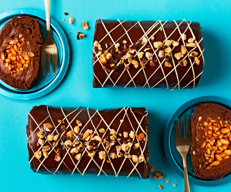 Brazos de chocolate y praliné