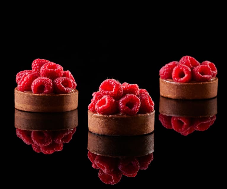 Antonio Bachour: Chocolate Raspberry Tarts (Metric)