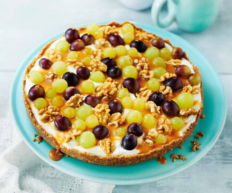 No-Bake-Tarte mit Trauben