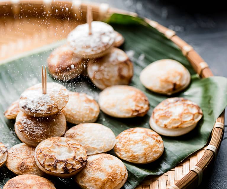 Khao nom kok (Minitortitas dulces con leche de coco) - Laos