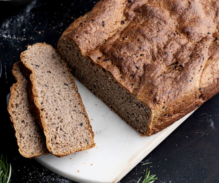 Rustic Olive, Fig and Walnut Bread 