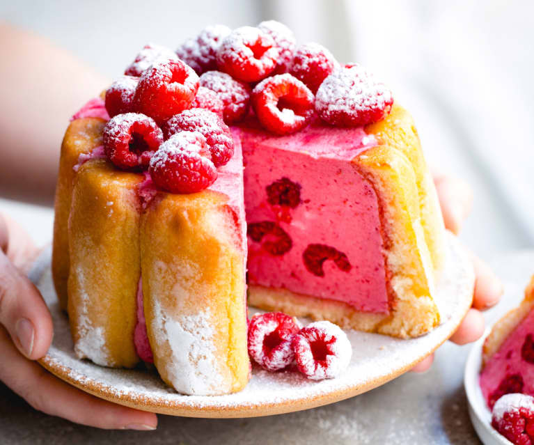 Bûche biscuits cuillère façon charlotte à la mousse vanille, Recette