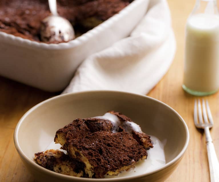 Chocolade broodpudding