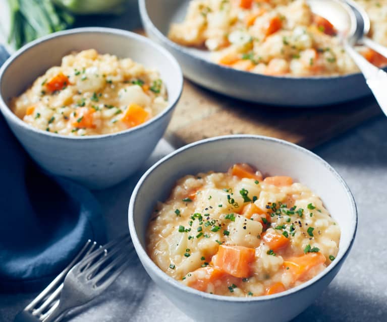 Möhren-Kohlrabi-Risotto