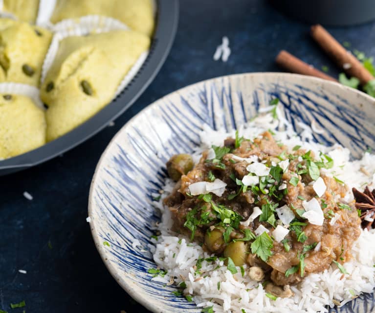 Tajine de bœuf épicé aux légumes et aux amandes : recette